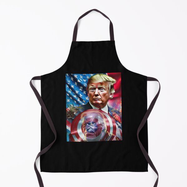 Item preview, Captain Donald Trump VS Thanos Biden #5 Trumps New America designed and sold by CaptainTrump.