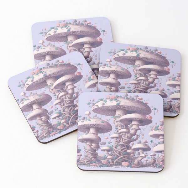 Item preview, Cottagecore Mushroom Desk Mat Aesthetic designed and sold by KitonicTees.