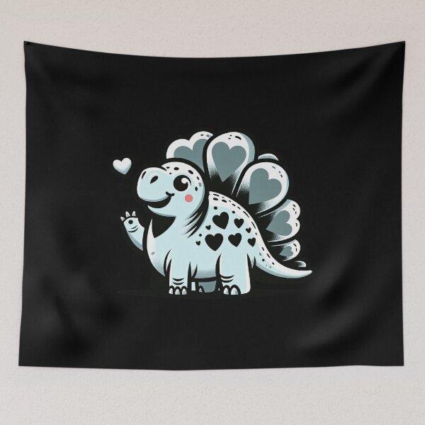 Item preview, Charming Dinosaur Heart Tee - Kids Love Dino Shirt Dino Love - Heartwarming T-Rex with Bandana Tee Toddler Boys Kids T-Shirt designed and sold by MAPDDesigns.
