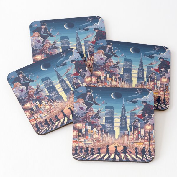 Item preview, Anime Crosswalk Desk mat Illustration designed and sold by KitonicTees.