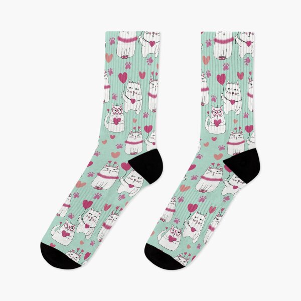 Item preview, Funny Grumpy Valentines Day cat pattern designed and sold by JinJinYoon.