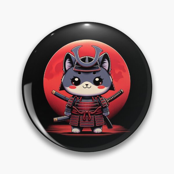 Item preview, Grey Samurai Cat Full Moon designed and sold by Diego Alvarez.
