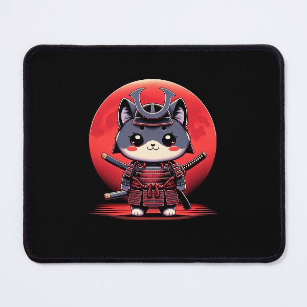 Item preview, Grey Samurai Cat Full Moon designed and sold by Diego Alvarez.