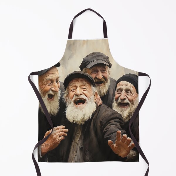 Item preview, Jubilant Moments - A Gathering Of Jewish Men Sharing Laughs - Jewish Art - Watercolor Art designed and sold by CastleBySea.