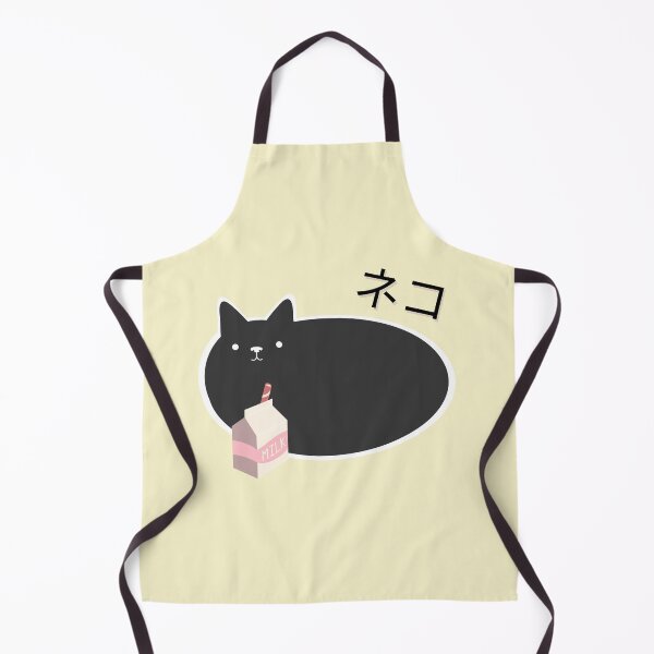 Item preview, Kawaii Black Cat Drinking Milk in Carton designed and sold by elunemori.