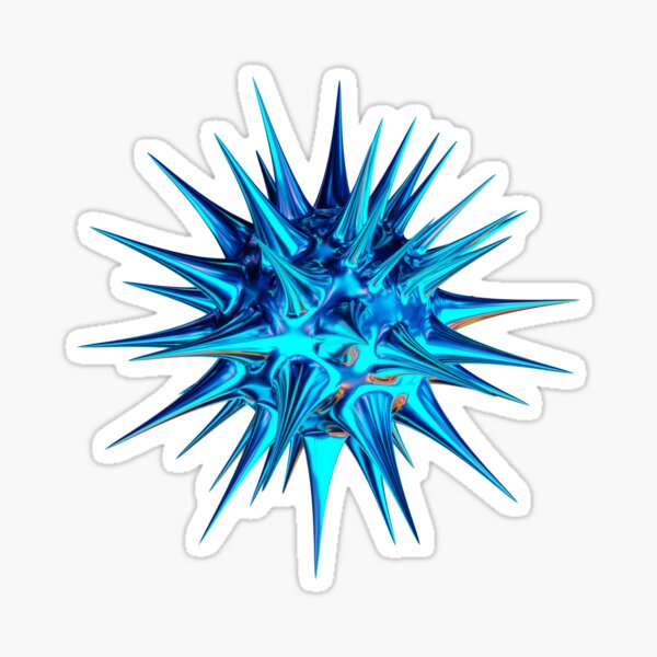 Item preview, Chrome Metallic Blue Star Y2K designed and sold by Pvblx.