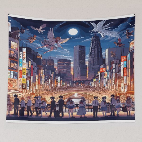 Item preview, Anime Japanese Desk Mat designed and sold by KitonicTees.
