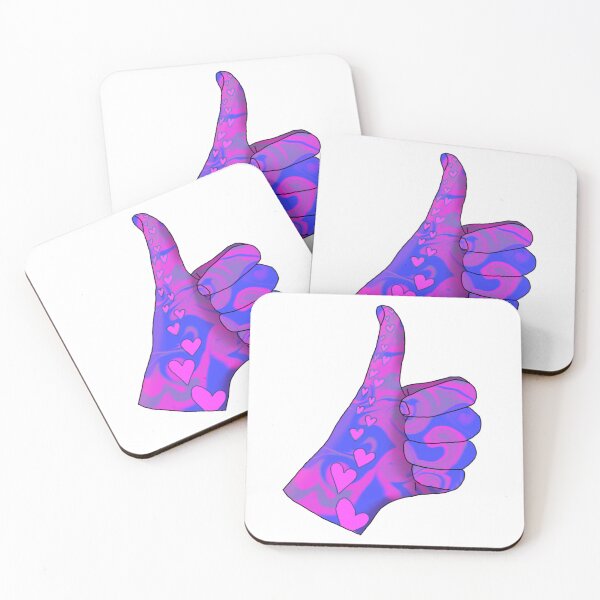 Item preview, Blue, pink, purple thumbs up designed and sold by abby8re.