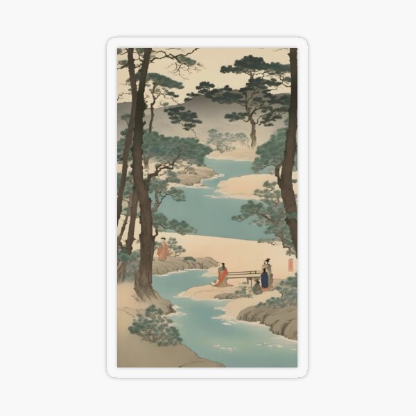 Item preview, Japanese Ukio-e inspired Wall Art #5 designed and sold by Japaholic.