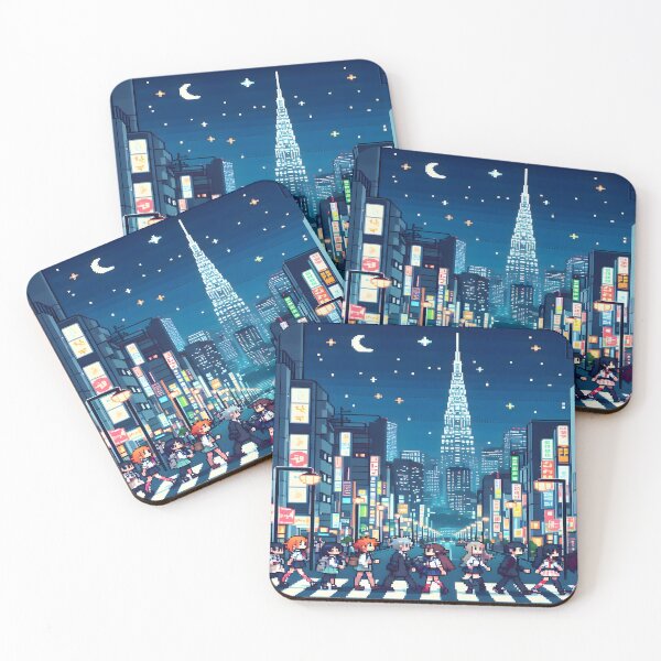 Item preview, Anime Japanese Crosswalk Aesthetic Desk Mat  designed and sold by KitonicTees.