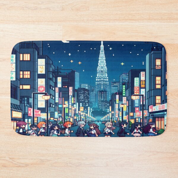 Item preview, Anime Japanese Crosswalk Aesthetic Desk Mat  designed and sold by KitonicTees.