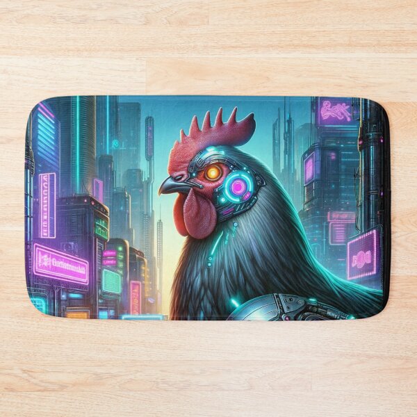 Item preview, Neon Feathers: Cyberpunk Chicken in the City designed and sold by Shams-Studio.
