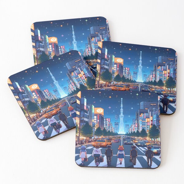 Item preview, Anime Girl Anime Boy Tokyo Japanese Desk Mat designed and sold by KitonicTees.