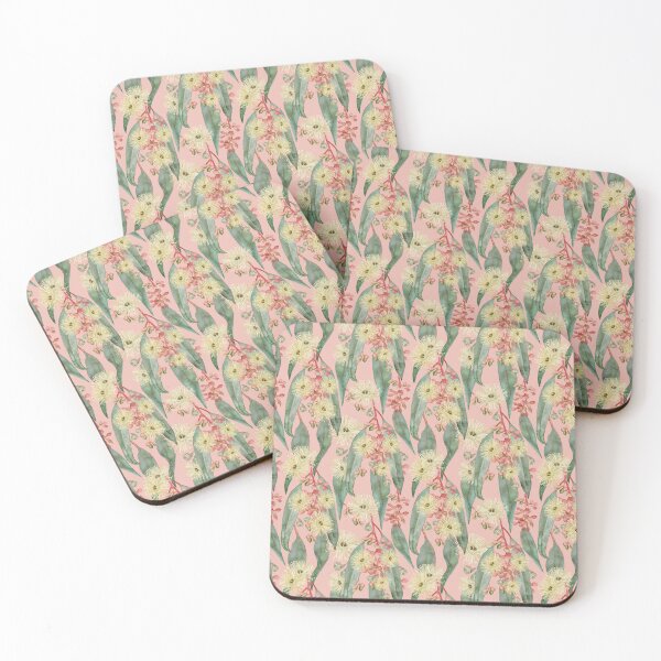 Item preview, Bush Gum Floral Blooms - Vintage Blush Pink designed and sold by Sketchbook Designs.