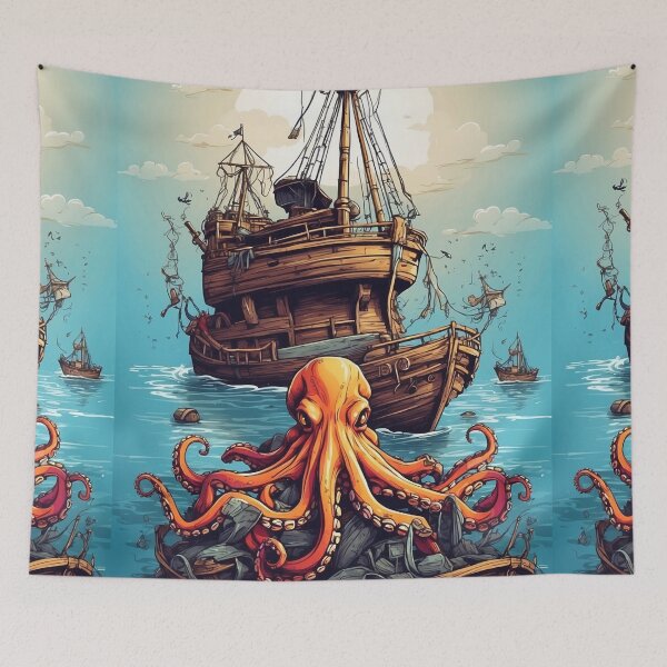 Artikelvorschau, Octopus Pirates v5 entworfen und verkauft von SimplifyCD.