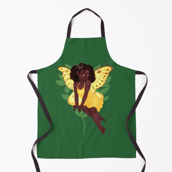 Item preview, Black Fairy With Yellow Butterfly (Pharoah Moth) Wings designed and sold by Patricia Grannum.