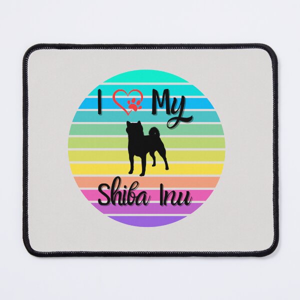 Item preview, I Love My ShibaInu" Rainbow Paws Spectrum Tee designed and sold by Wabi-SabiStudio.