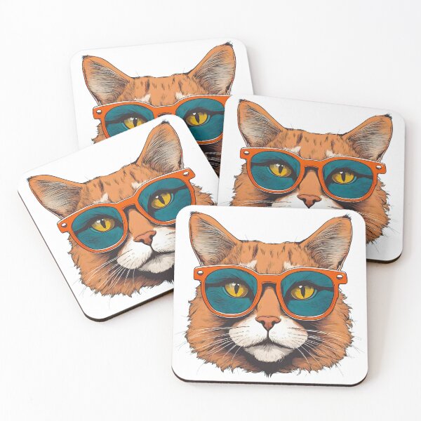 Item preview, Cat in Stylish Glasses designed and sold by Tom-Johnson.