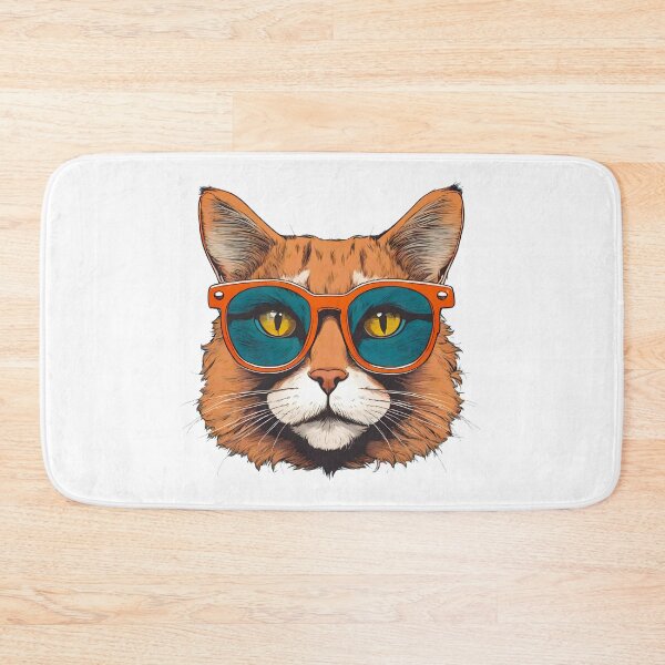 Item preview, Cat in Stylish Glasses designed and sold by Tom-Johnson.