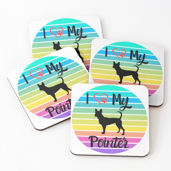 Item preview, " I Love My Pointer " Rainbow Paws Spectrum Tee designed and sold by Wabi-SabiStudio.