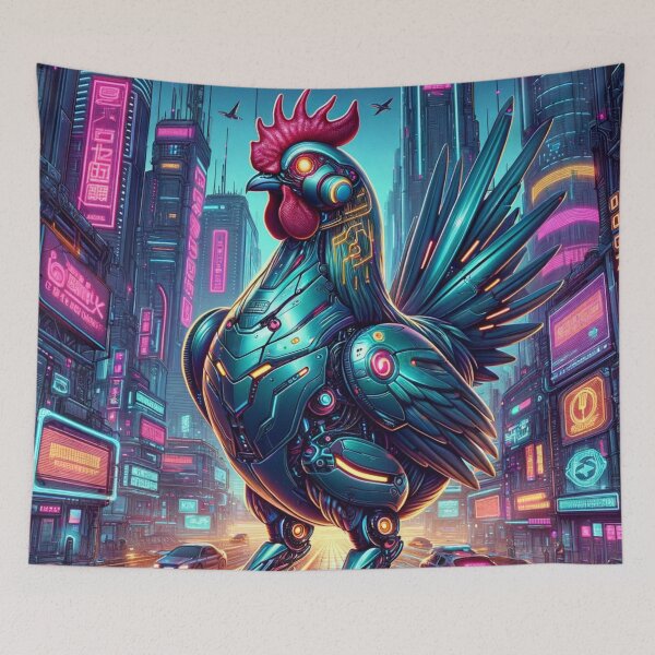 Item preview, Luminous Plumes: Futuristic Fowl in the Urban Jungle designed and sold by Shams-Studio.