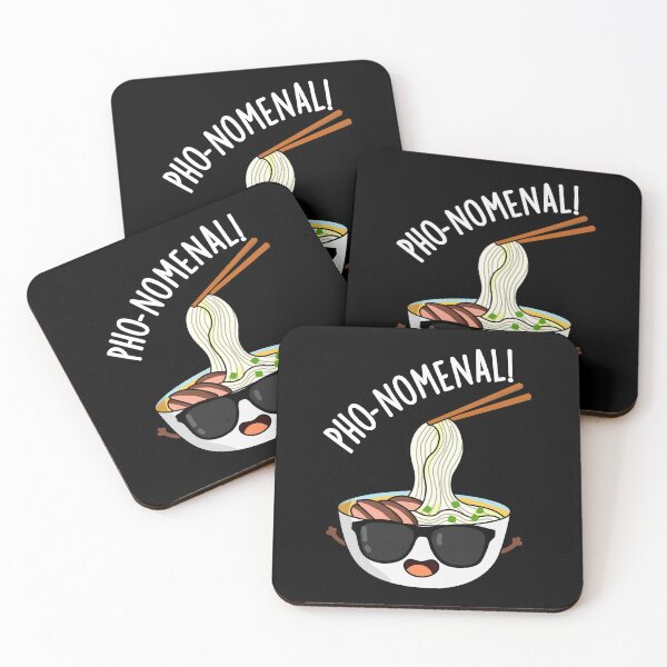 Item preview, Pho-nomenal Funny Pho Soup Puns (Dark BG) designed and sold by punnybone.