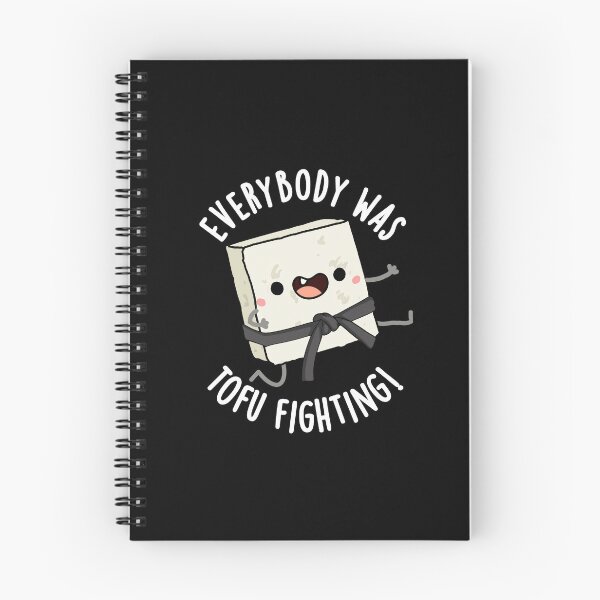 Item preview, Everybody Was Tofu Fighting Funny Food Puns (Dark BG) designed and sold by punnybone.