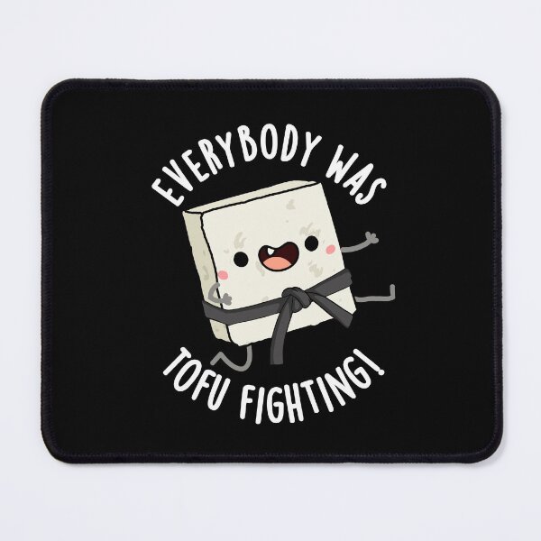 Item preview, Everybody Was Tofu Fighting Funny Food Puns (Dark BG) designed and sold by punnybone.