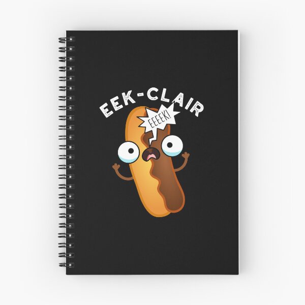 Item preview, Eek-clair Funny Eclair Puns (Dark BG) designed and sold by punnybone.