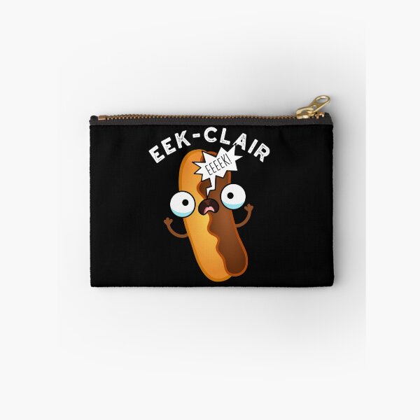 Item preview, Eek-clair Funny Eclair Puns (Dark BG) designed and sold by punnybone.
