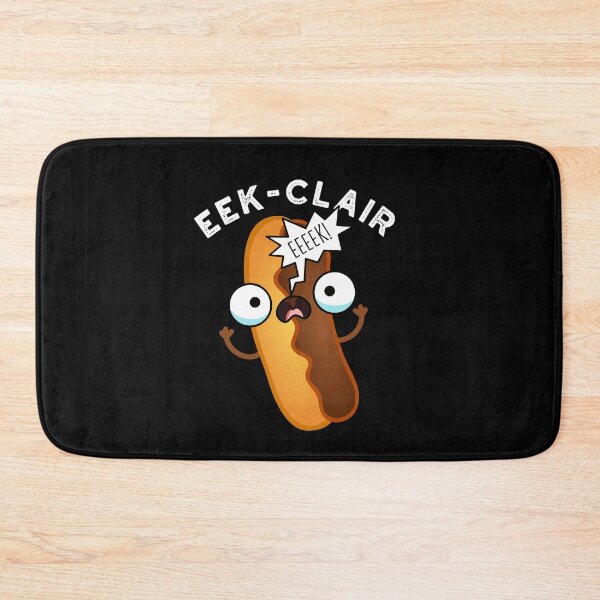 Item preview, Eek-clair Funny Eclair Puns (Dark BG) designed and sold by punnybone.