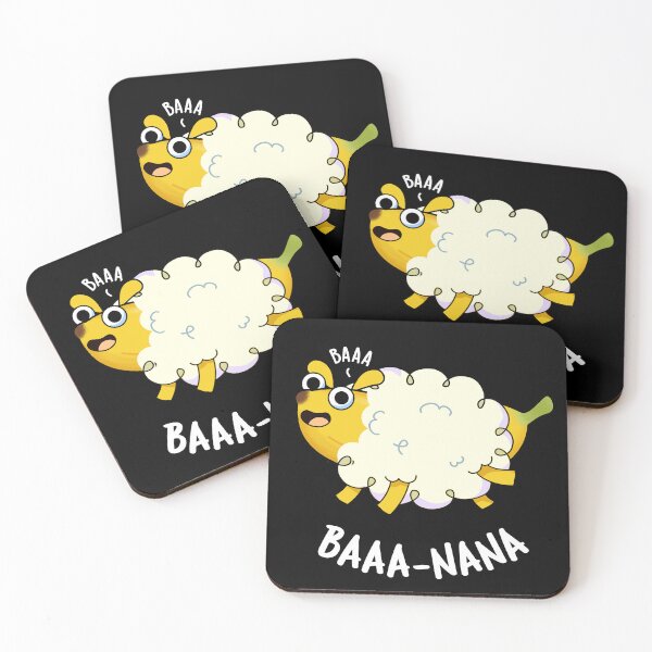 Item preview, Baa-nana Funny Banana Puns (Dark BG) designed and sold by punnybone.