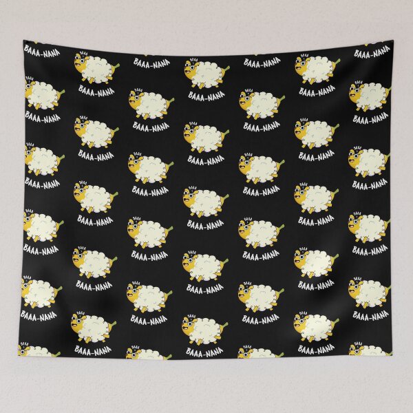 Item preview, Baa-nana Funny Banana Puns (Dark BG) designed and sold by punnybone.