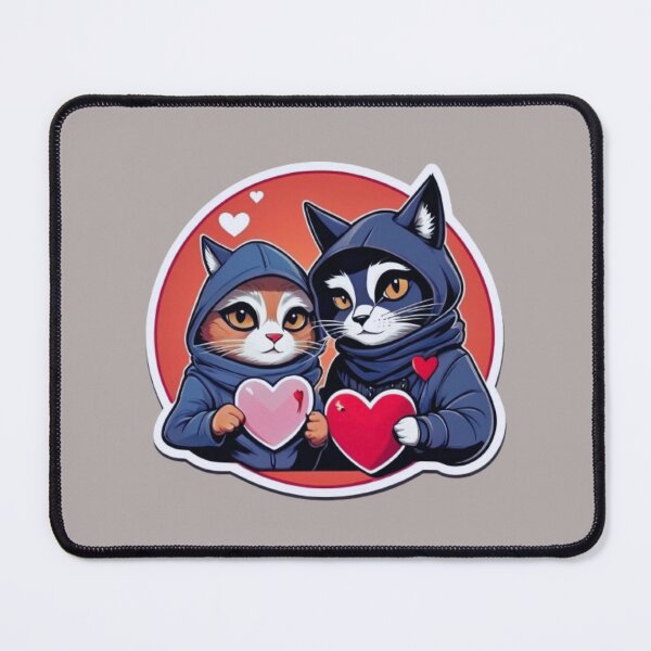 Item preview, Cats Thieves in Love designed and sold by LetsBeDimonds.