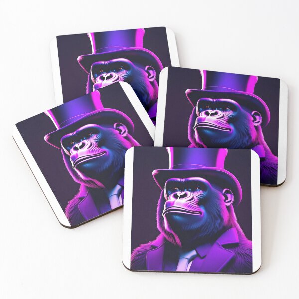 Item preview, Gorilla with a top hat designed and sold by BlacCollection.