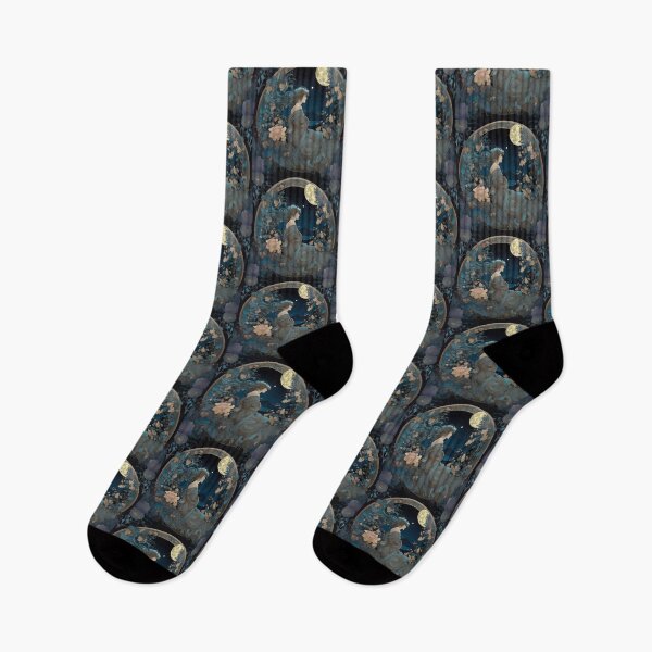 Item preview, Celestial Elegance Inspired By Mucha Moon Art designed and sold by Tamas Das.