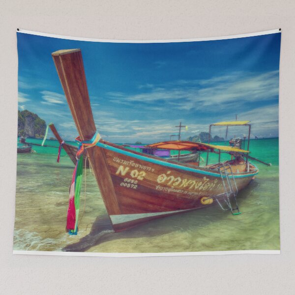 Item preview, Long tail boat on Ao Nang Beach, Krabi, Thailand designed and sold by Kevin Hellon.