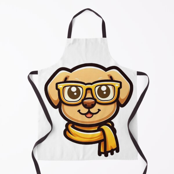 Item preview, Geek Chic Pup: Cartoon Dog with Glasses designed and sold by Shams-Studio.