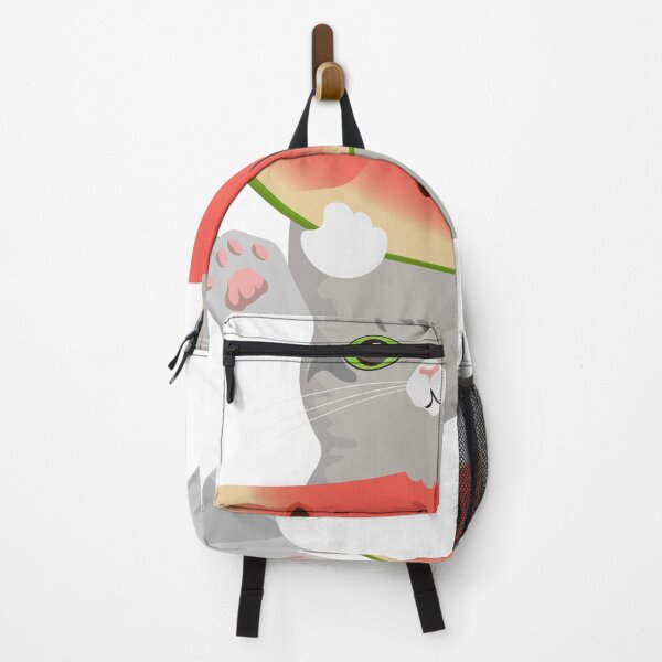 Item preview, cartoon cat eating watermelon designed and sold by artbymadina.