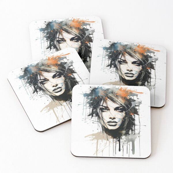 Item preview, Artistic woman face designed and sold by D3IT.