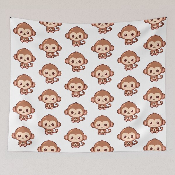 Item preview, Fun & Cute Friendly Little Monkey designed and sold by BrianSaysDesign.