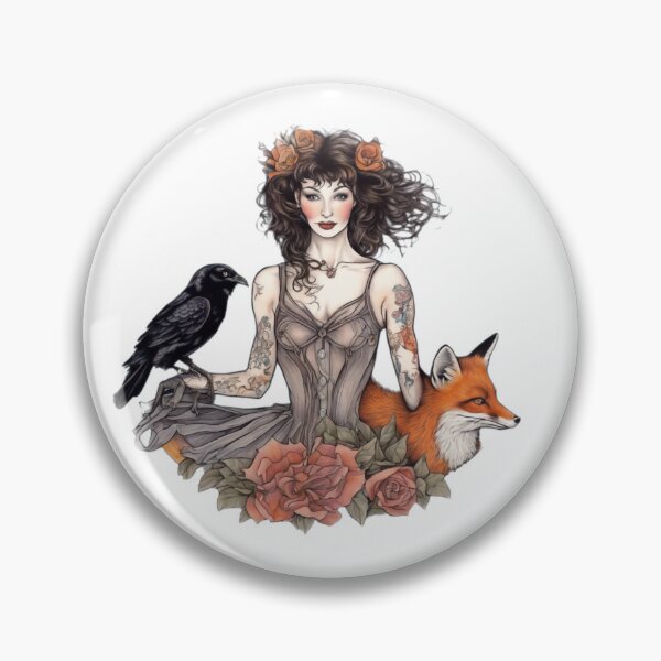 Item preview, raven witch and fox designed and sold by nygel andrewartha.