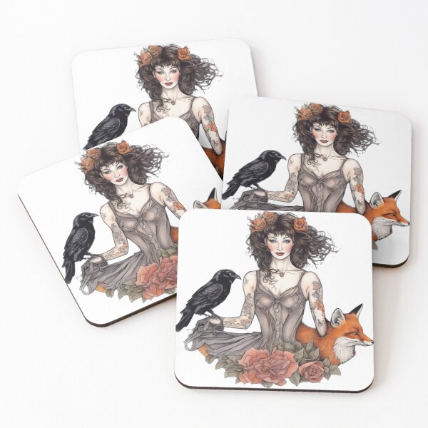 Item preview, raven witch and fox designed and sold by nygel andrewartha.