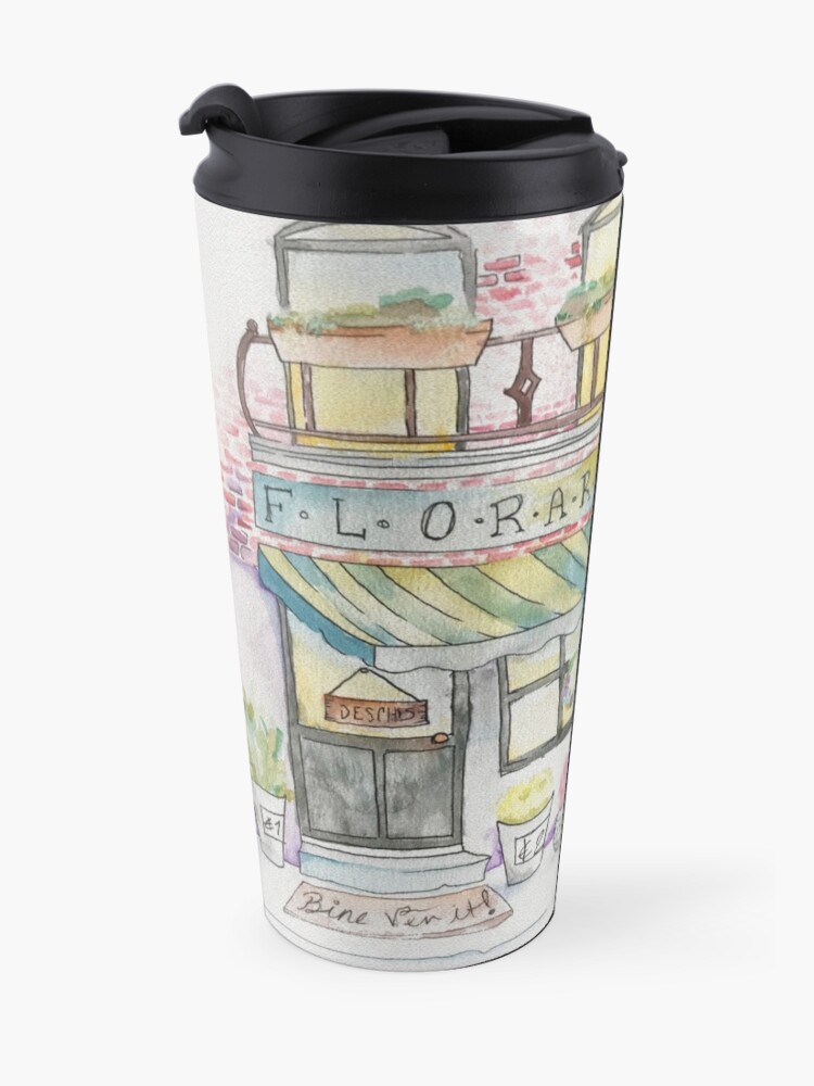 Alternate view of 'Florarie' The Florist Shop in Romania Travel Mug