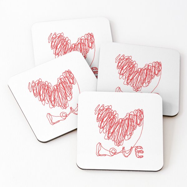 Item preview, love, heart, happy valentine day, one line drawing designed and sold by zzzozzo.