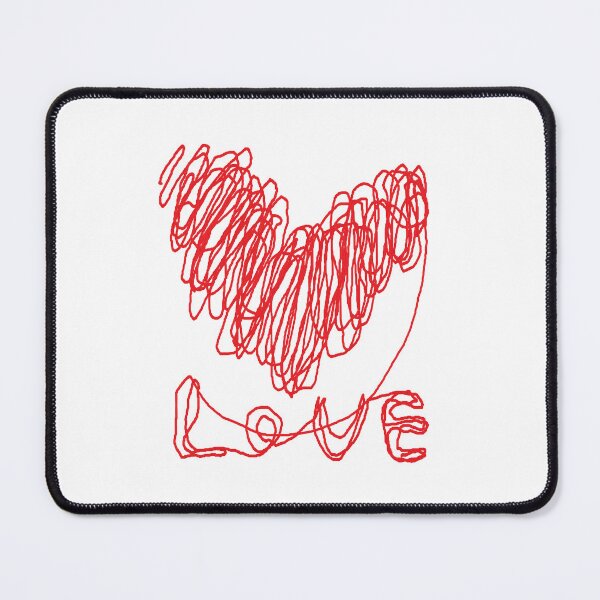 Item preview, love, heart, happy valentine day, one line drawing designed and sold by zzzozzo.