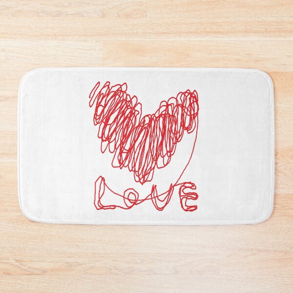 Item preview, love, heart, happy valentine day, one line drawing designed and sold by zzzozzo.