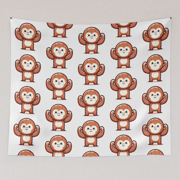 Item preview, Happy Flexing Orangutan designed and sold by BrianSaysDesign.