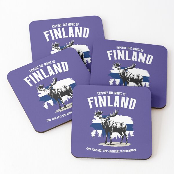 Item preview, Explore The Magic Of Finland | Moose Flag designed and sold by Infinitee8hirts.