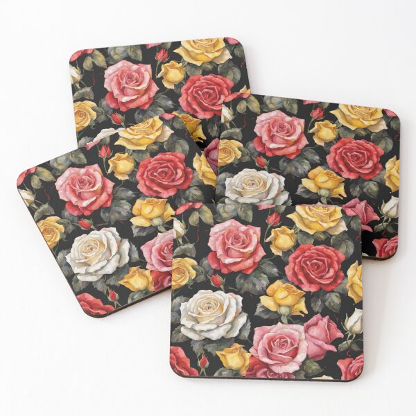 Item preview, Vintage Style Watercolor Rose Flowers Pattern  designed and sold by Uday24.